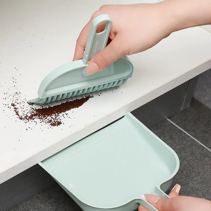 Mini Broom and Dustpan Set – Compact Hair &amp; Dirt Cleaner